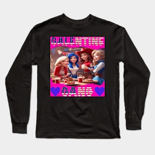 Galentine gang party Long Sleeve T-Shirt